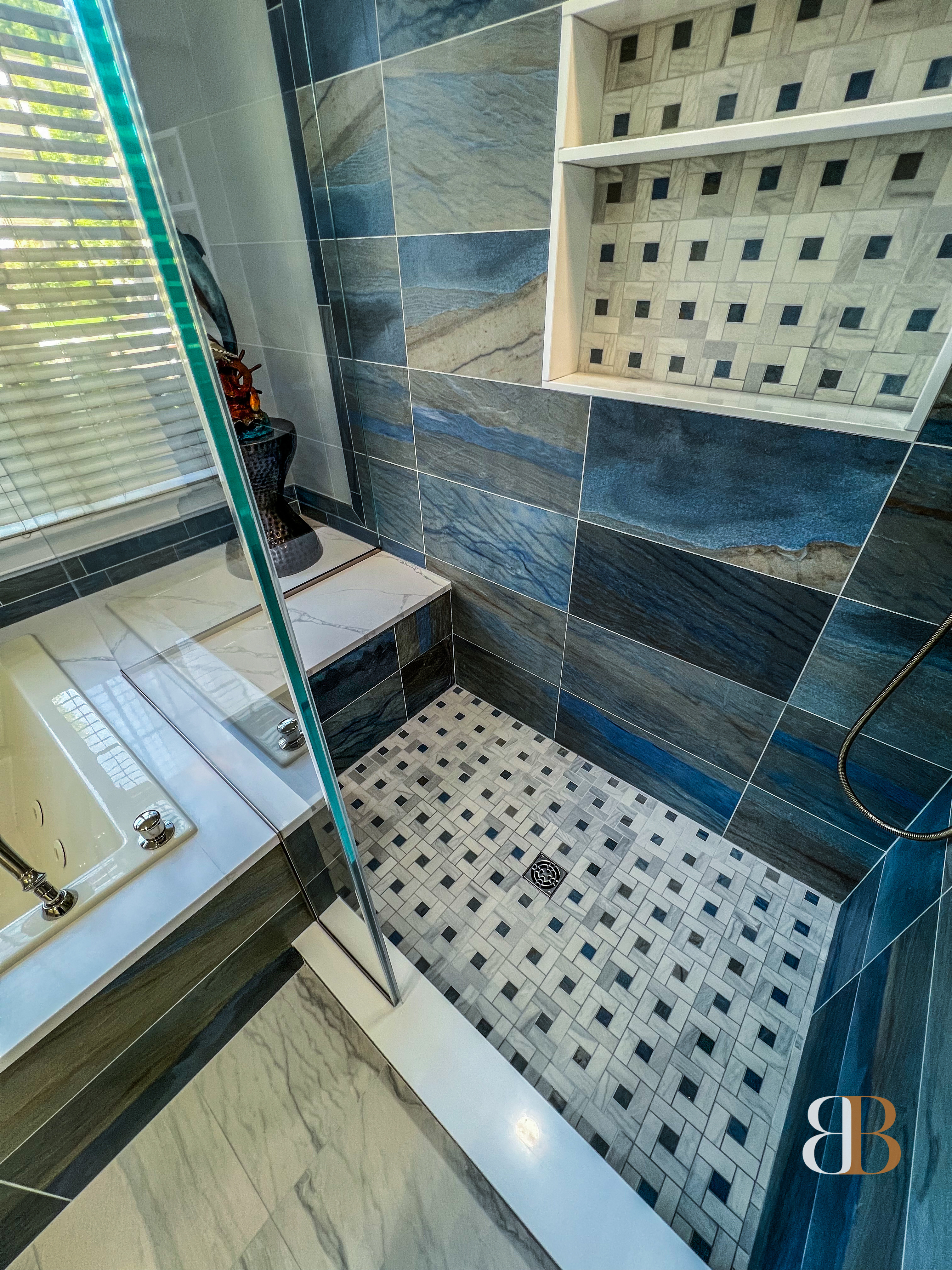 Contemporary bathroom remodel in Villanova by B&B Associates Creations — photo 5